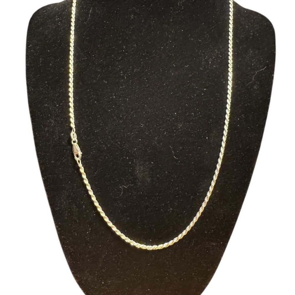 Giani Bernini Sterling Silver Diamond cut rope chain 20” Necklace
